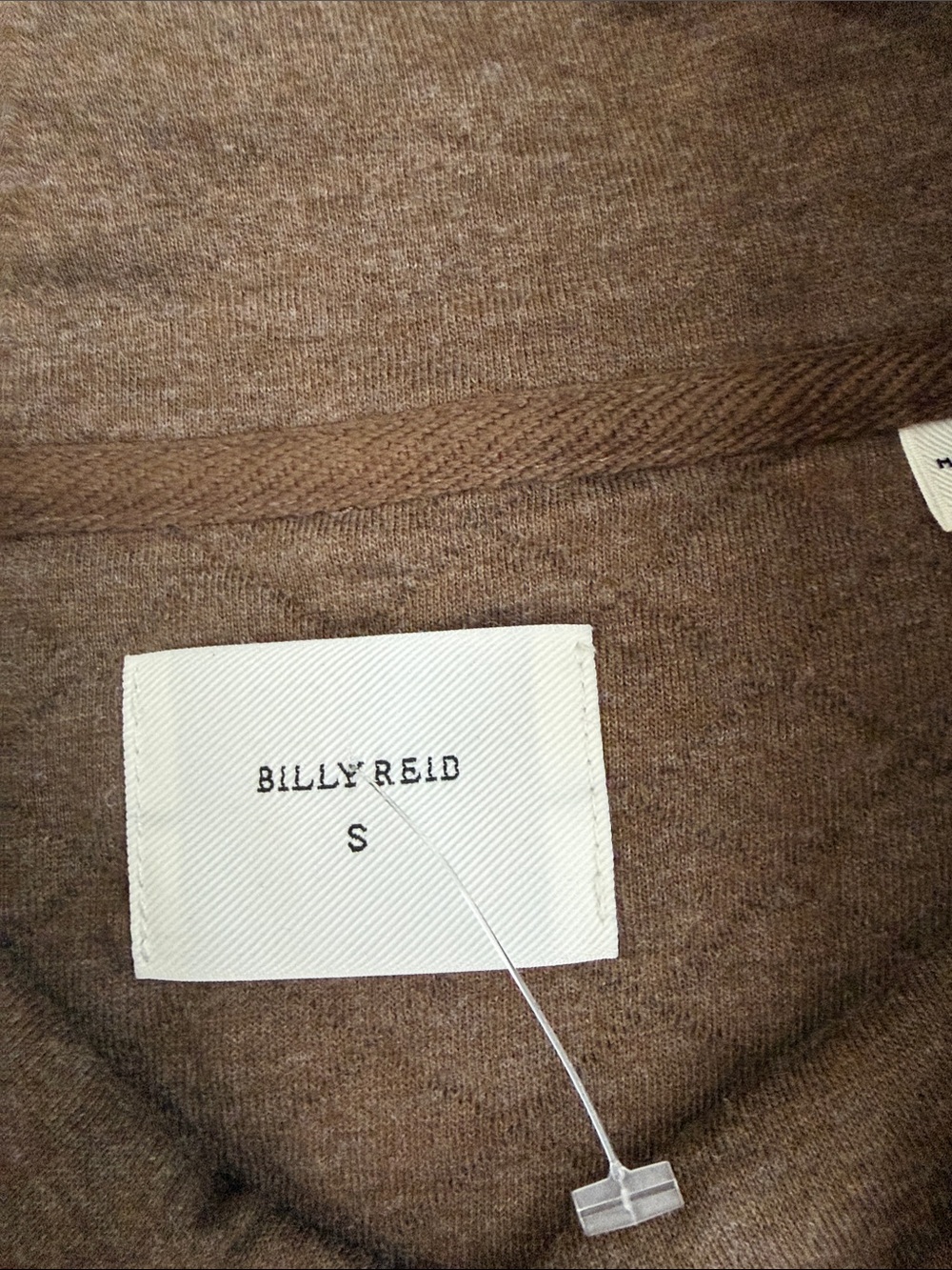 Billy Reid Diamond Quilt Quarter Zip Sweater Brown Size Small - Picture 2 of 7